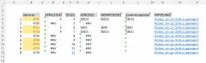 Dubletten in Excel finden mit den Funktionen VERGLEICH, ADRESSE, WENNFEHLER und Bedingter Formatierung